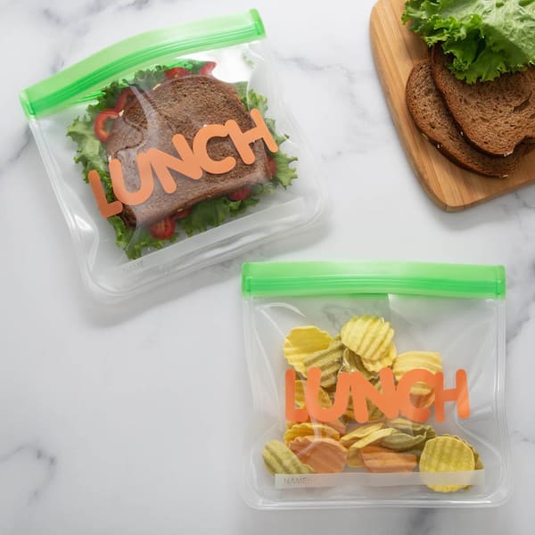 Ello, 16 Pc Plastic Food Storage Container Set w Lunch Sandwich Bag + Snack  Bag