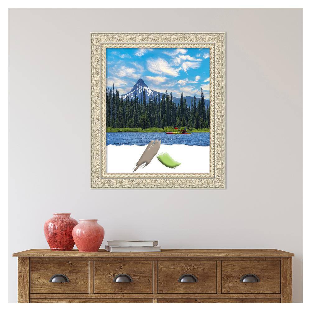 Fair Baroque Cream and Brown Wood Picture Frame