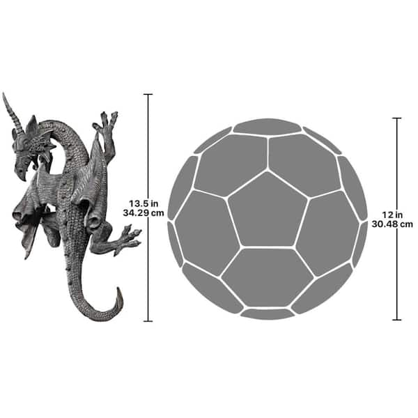 Design Toscano 13.5 in. x 7 in. Horned Dragon of Devonshire Wall