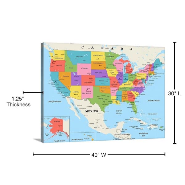 OMY USA Map Coloring XXL Roll - Back 40 Mercantile