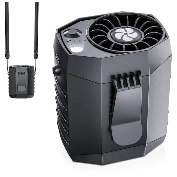 9200 RPM Portable Waist Fan Rechargeable Wearable Belt Fan with LED Flashlight 25 Hour Runtime for Jobsite