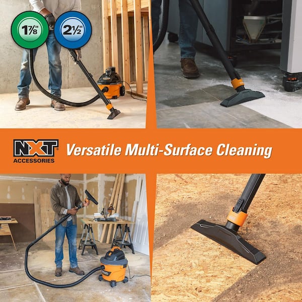 1-7/8 in. to 2-1/2 in. DA1712 NXT Dual Locking Floor Tool Accessory Shop Vacuum Attachment for RIDGID NXT Wet Dry Vacs