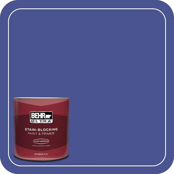 BEHR ULTRA 1 qt. #P540-7 Canyon Iris Extra Durable Flat Interior Paint & Primer