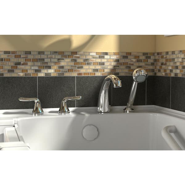 Value Series 48 in. Right Hand Walk-In Whirlpool and Air Bath Bathtub in White