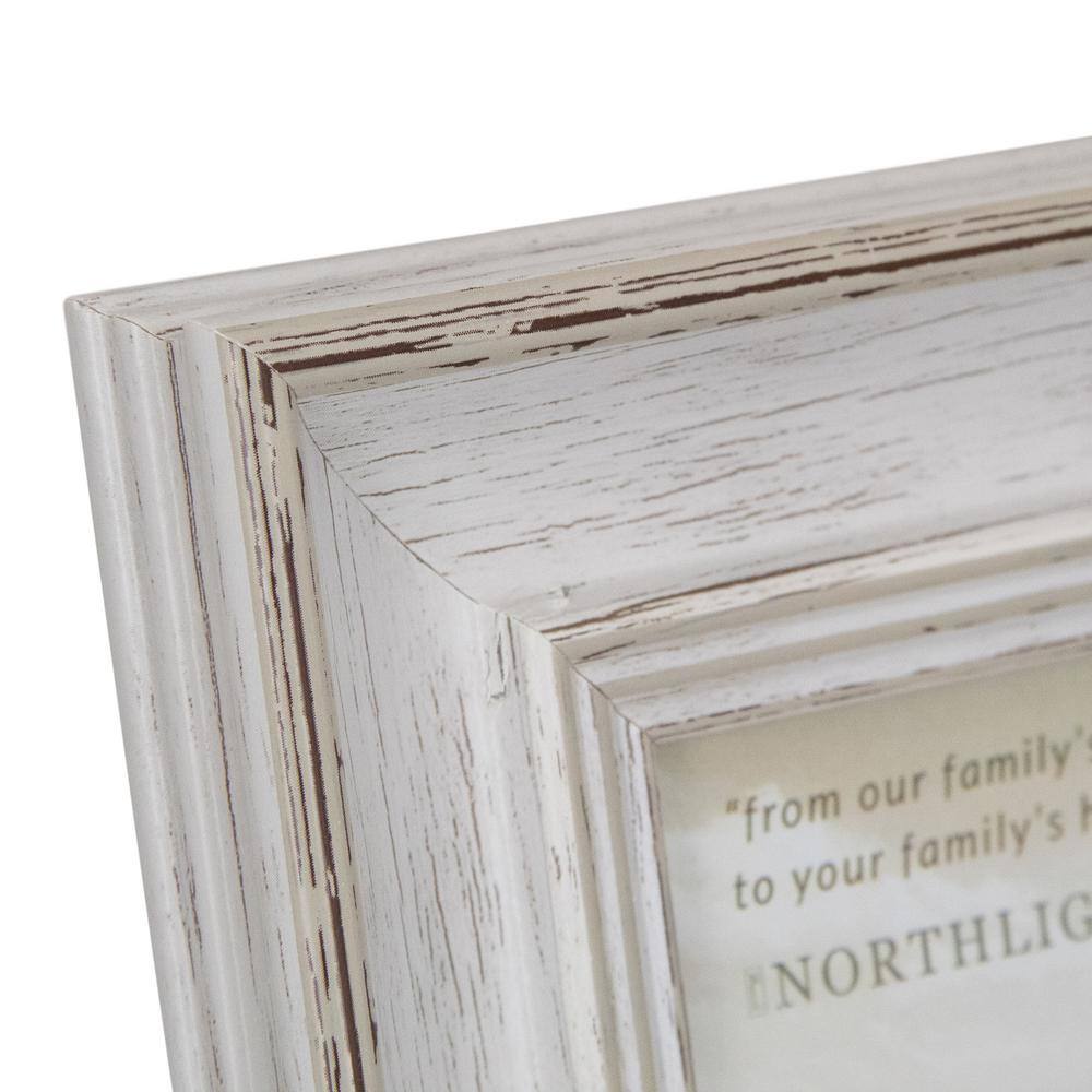 Distressed White Wood 5" x 7" Vintage Photo Frame