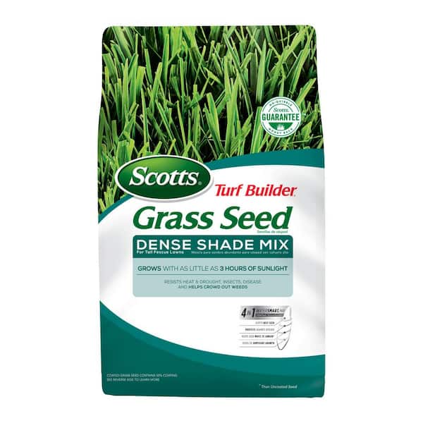 Scotts Turf Builder 3 lbs. Grass Seed Dense Shade Mix for Tall Fescue Lawns Grows With As Little As 3 Hours of Sunlight