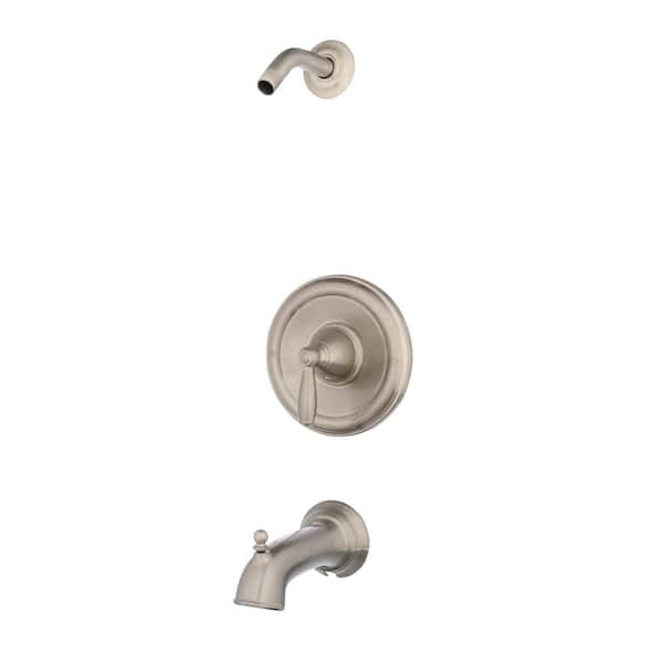 MOEN - Brantford Single-Handle Posi-Temp Tub and Shower Faucet Trim Kit in Brushed Nickel (Valve Not Included)