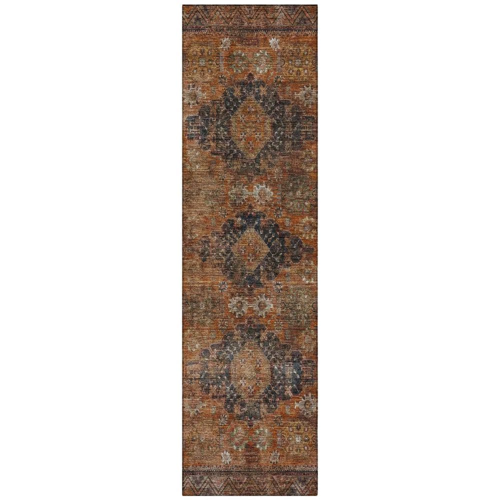 Chantille Machine Washable Indoor/Outdoor Abstract ACN2808 Rust 2 ft. x 7 ft. Runner Rug price history on PriceWatchPro