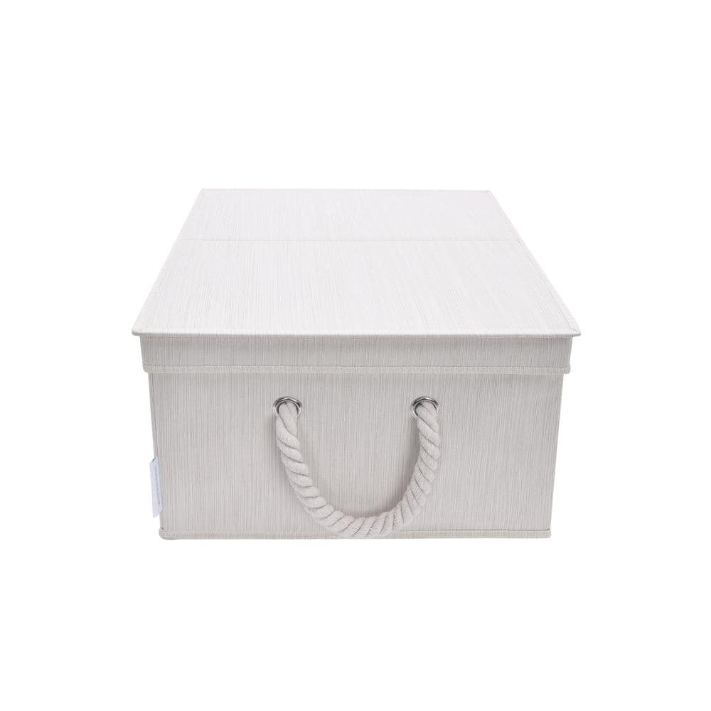 StorageWorks Storage Boxes for Shelves with Cotton Rope Handles Closet Storag...