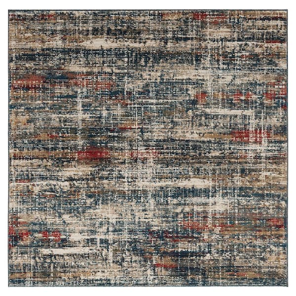 KALATY Theory Multi-Colored 2 ft. x 6 ft. Abstract Area Rug