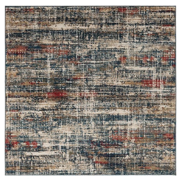 KALATY Theory Multi-Colored 2 ft. x 8 ft. Abstract Area Rug