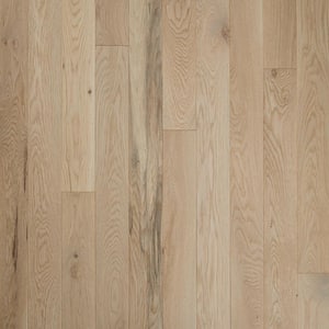 Plano Low Gloss Taupe Oak 3/4 in. T x 4 in. W Smooth Solid Hardwood Flooring (18.5 sq.ft./ctn)