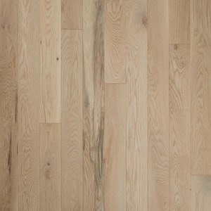 Plano Low Gloss Taupe Oak 3/4 in. Thick x 5 in. Wide x Varying Length Solid Hardwood Flooring (23.5 sqft/case)