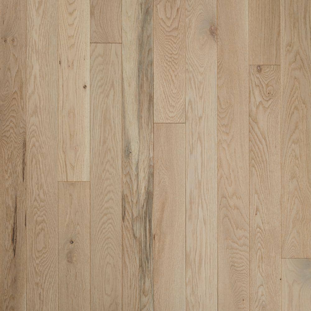 Bruce Plano Low Gloss Taupe Oak 3/4 in. Thick x 5 in. Wide x Varying Length Solid Hardwood Flooring (23.5 sqft/case), Light