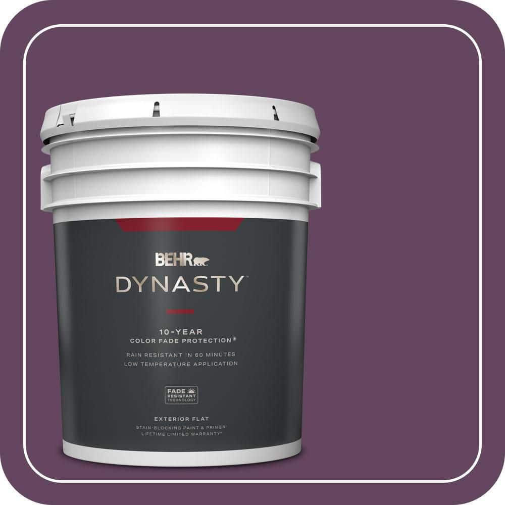 5 gal. #MQ5-35 Plum Rich Flat Exterior Stain-Blocking Paint & Primer price history on PriceWatchPro