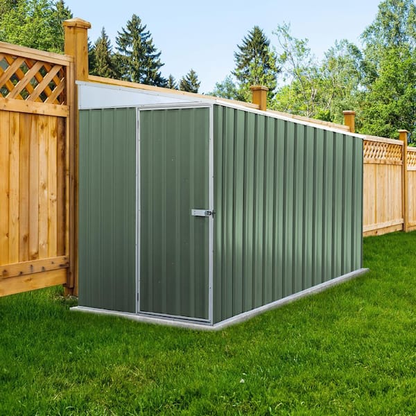 Durango 5 ft. W x 10 ft. D Metal Bike Shed in Pale Eucalypt SNAPTiTE Assembly System (49 sq. ft.)