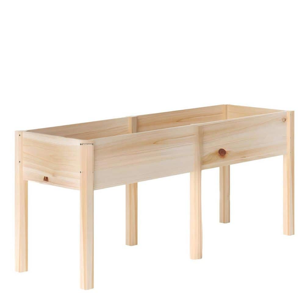 72 in. L x 23 in. W Wooden Raised Garden Bed with Legs, Elevated Reinforced Large Planter Box for Vegetable and Flower price history on PriceWatchPro