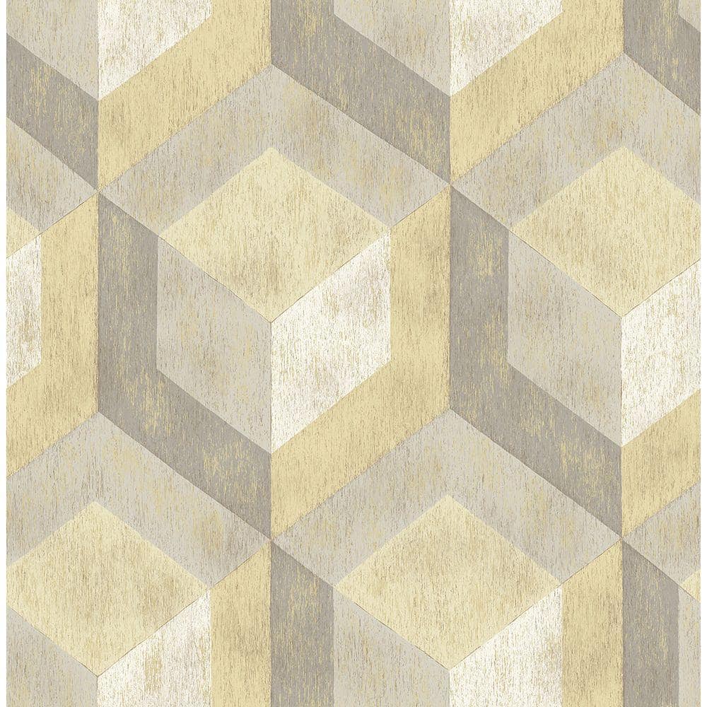 Rustic Wood Tile Honey Geometric Honey Wallpaper Sample price history on PriceWatchPro