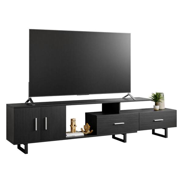 Leisuremod Avery Mid Century Modern Rectangular TV Stand with MDF Wood