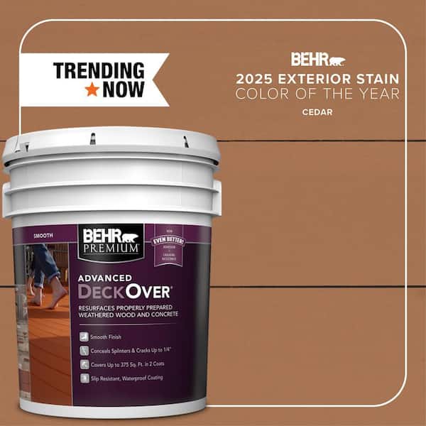 5 gal. #SC-146 Cedar Smooth Solid Color Exterior Wood and Concrete Coating