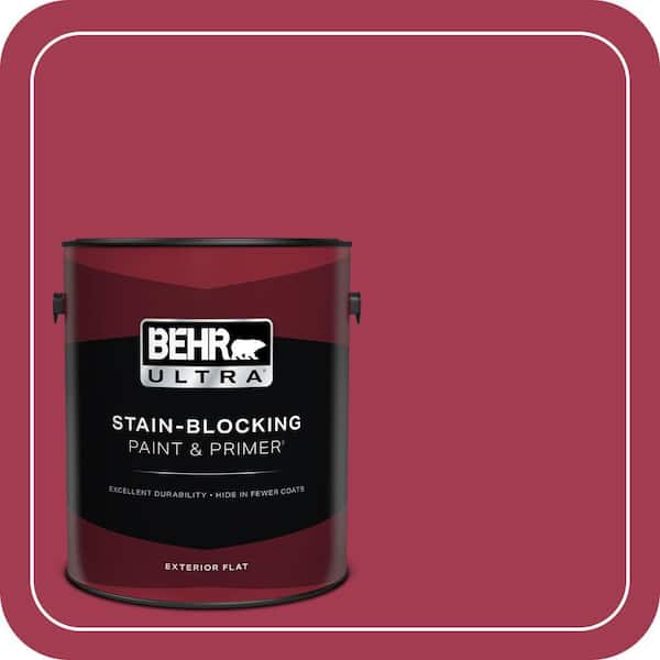 BEHR ULTRA 1 gal. #S-G-120 Strawberry Daiquiri Flat Exterior Paint & Primer
