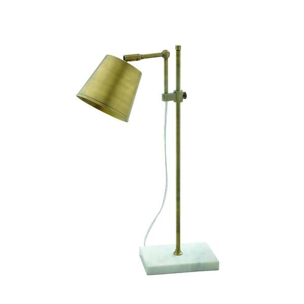 Renwil Ramona 24 in. Antique Brass Desk Lamp