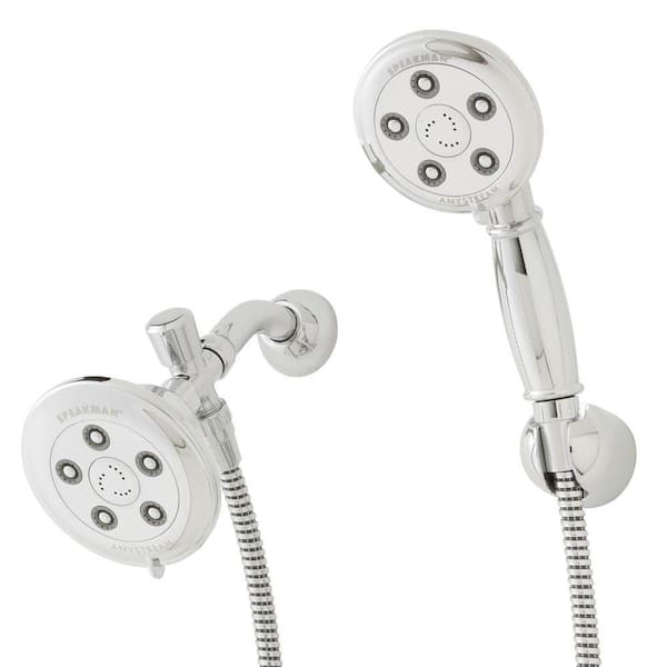 Speakman 3-spray 4.5 in. High PressureDual Shower Head and Handheld Shower Head in Polished Chrome