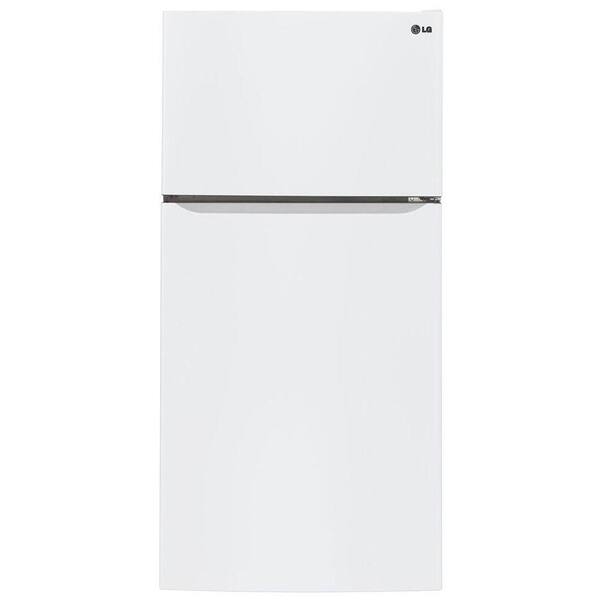LG Electronics 23.8 cu. ft. Top Freezer Refrigerator in Smooth White with Reversible Door