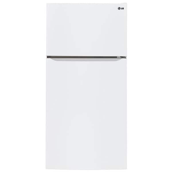 LG 23.8 cu. ft. Top Freezer Refrigerator in Smooth White with Reversible Door