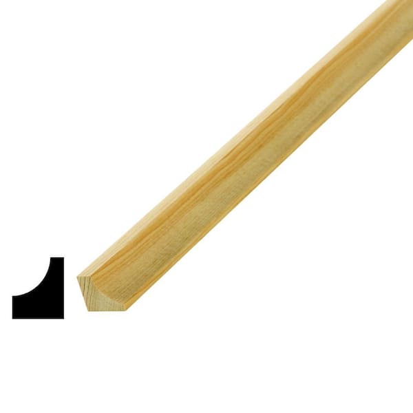 Alexandria Moulding WM 96 5/8 in. x 3/4 in. Pine Cove Moulding