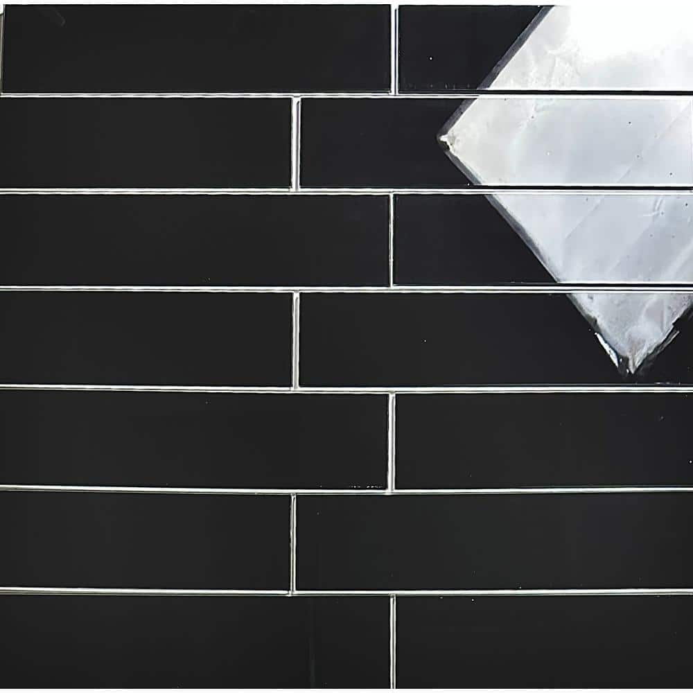 3'' x 12'' Clear Glass Diamond Mosaic Wall Tile