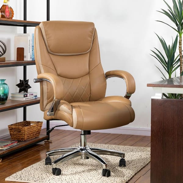 camel leather executive chair