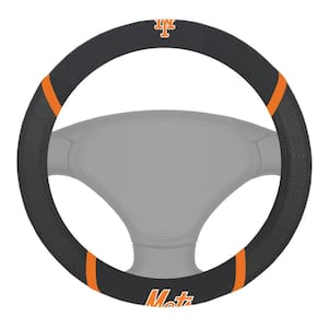 15 in. Dia MLB New York Mets Embroidered Steering Wheel Cover