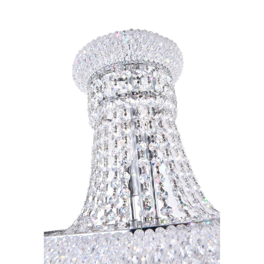 Empire 18" Chrome and Crystal 8-Light Chandelier
