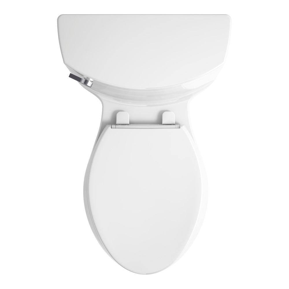 White High Efficiency Elongated One-Piece Toilet with Seat