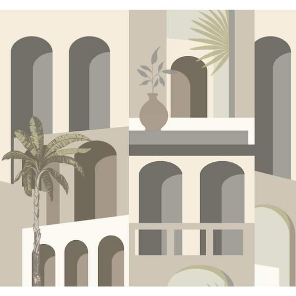 York Wallcoverings 324 in. x 27 in. Beige Monte Vista Wallpaper Roll