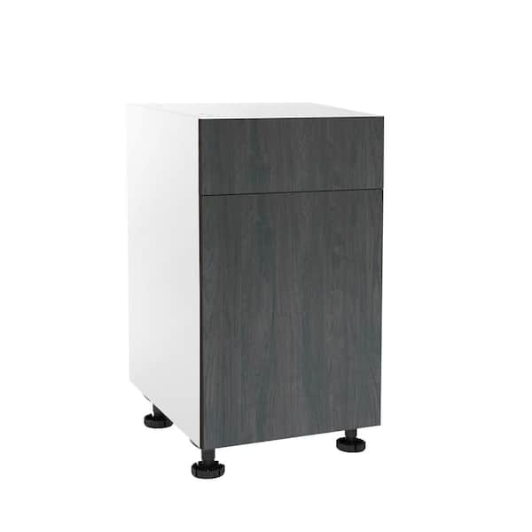 Cambridge Quick Assemble Modern Style, Carbon Marine 24 in. Vanity Sink Base Cabinet, 1 Drawer (24 in. W x 21 in. D x 34.50 in H)