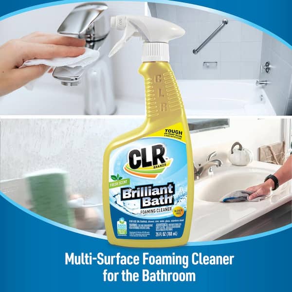 CLR Brilliant Bath  Cleaner to Scrub Toilets, Tubs, Sinks, Countertops &  More