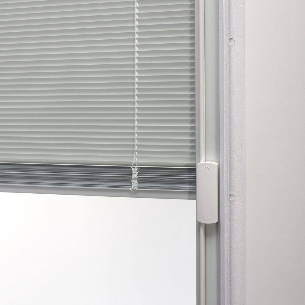 Smooth Primed Full Lite Fiberglass Front Door with Blinds, 36" x 80"