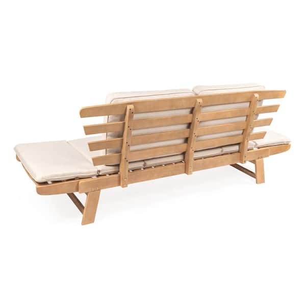 SLIDE-SIDETOP50　S-ST50 leiri hygge store JONATHAN Y Hartley 2-Seat Modern Scandinavian Folding Wood