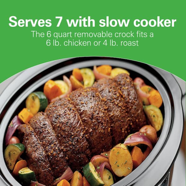  8-Quart Extra Large Slow Cooker - Fit a 6-pound Roast