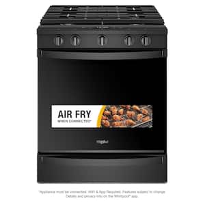 5.8 cu. ft. Smart Slide-In Gas Range with Air Fry, When Connected in Black