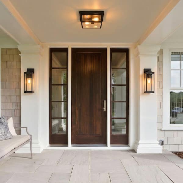 Quoizel Westover 1-Light Earth Black Outdoor Wall Lantern Sconce