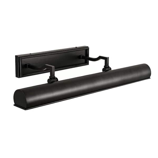 24 in. 4-Light Dimmable LED Hardwired Black Picture Light, Adjustable Bathroom Wall Sconce for Artwork, Poster, Portrait