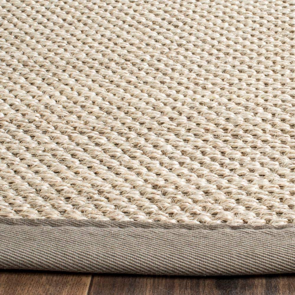 Hand-Knotted Marble/Khaki Viscose Rectangular Area Rug, 8' x 10'
