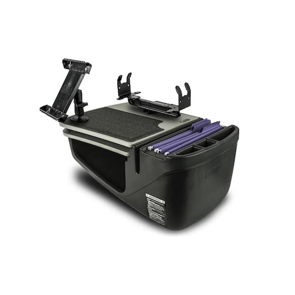 AutoExec Gripmaster with Built-In Power Inverter Tablet Mount and Printer Stand Gray