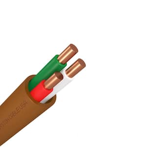 50 ft. Ez-PULL Premium 18/3 Brown Solid Copper CL3R (Riser) Thermostat Wire