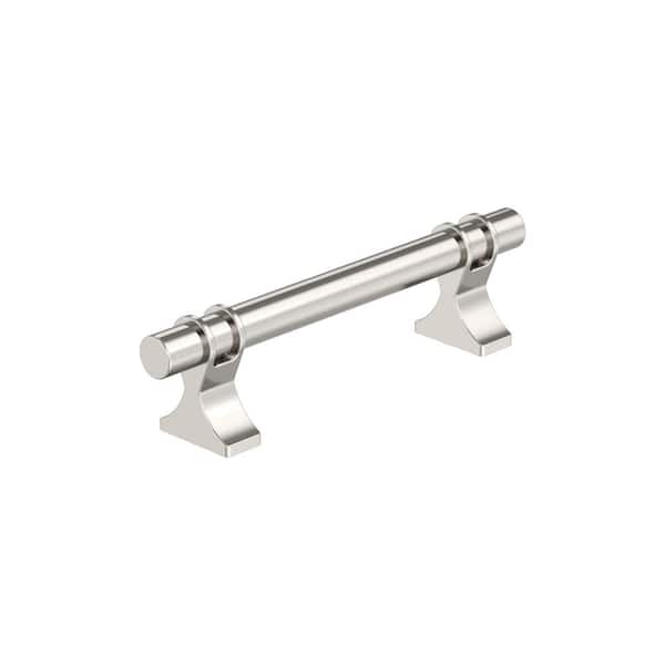 Davenport 3-3/4 in. (96mm) Classic Polished Nickel Bar Cabinet Pull