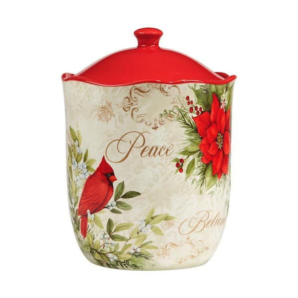 The Pioneer Woman Vintage Floral Canister with Acrylic Knob, 10