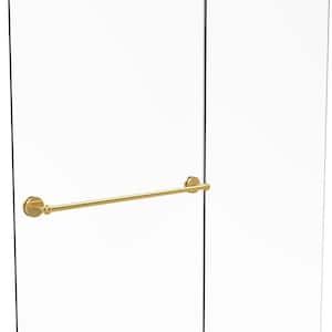 Prestige Skyline Collection 30 in. Shower Door Towel Bar in Unlacquered Brass